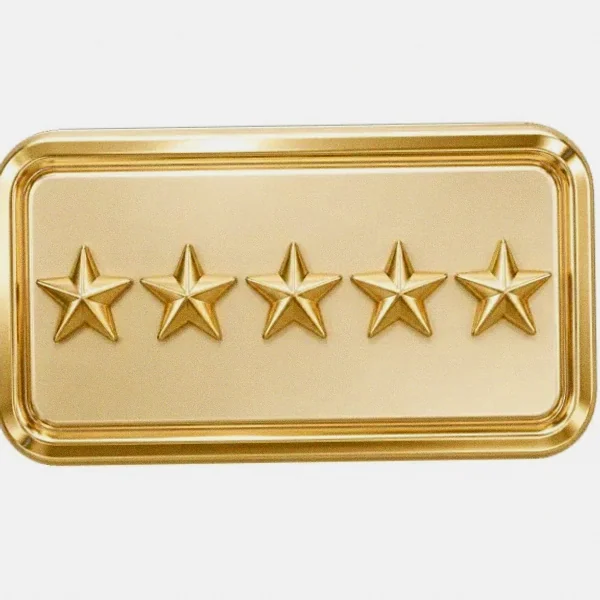 Five-star rating plaque — Mfortune