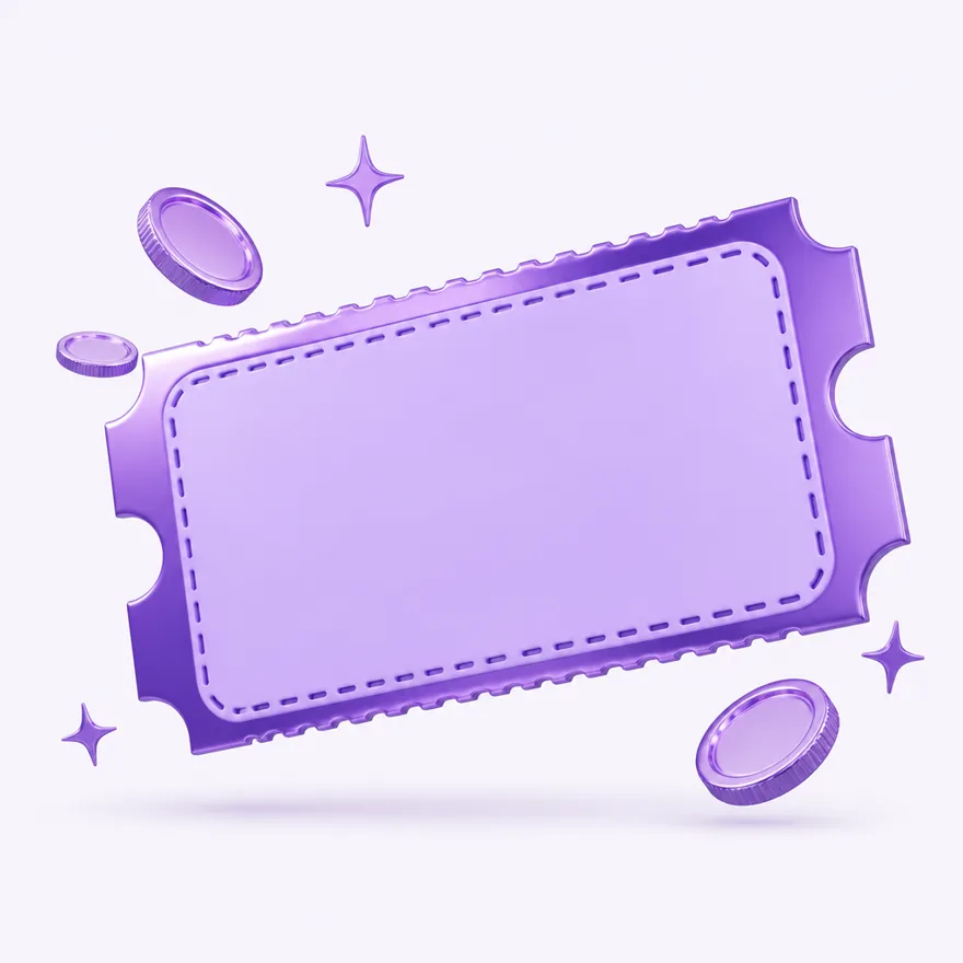 Blank coupon ticket — Mfortune
