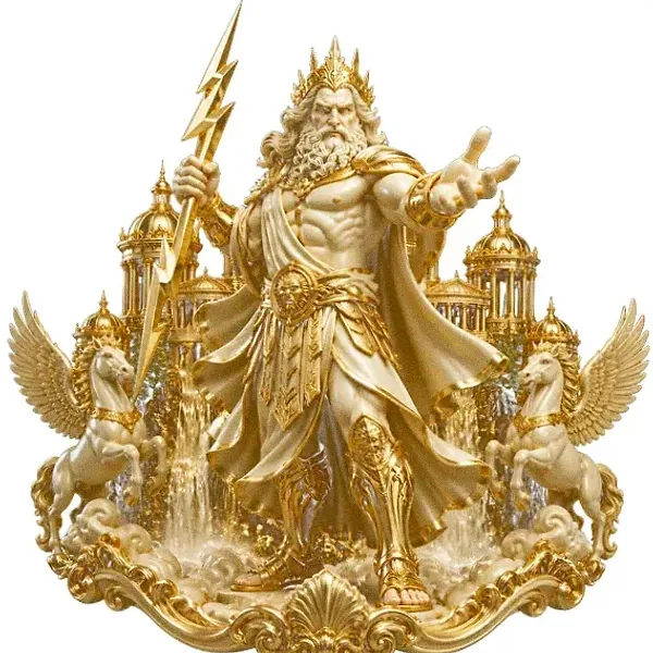 Zeus with lightning — Mfortune