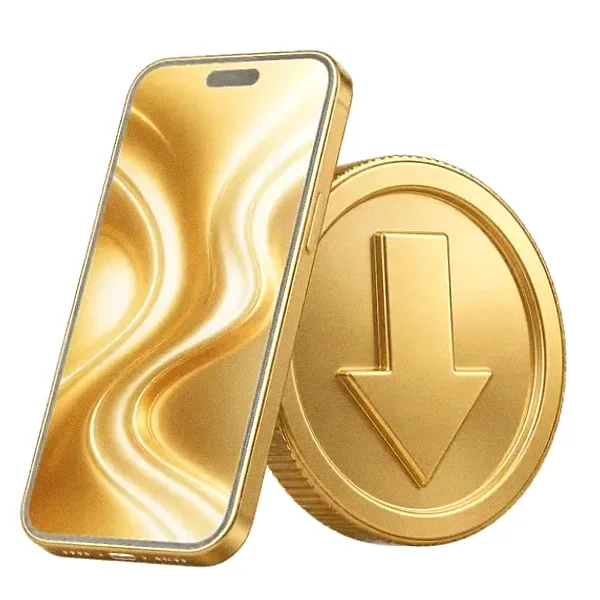 Smartphone and coin — Mfortune