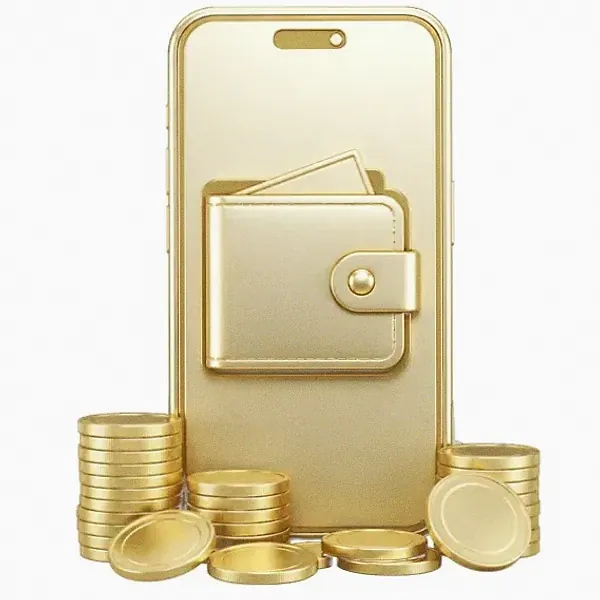 Smartphone with wallet — Mfortune