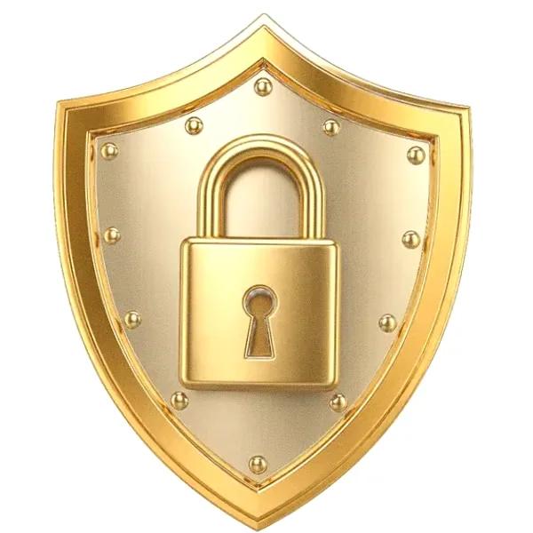 Shield with padlock — Mfortune