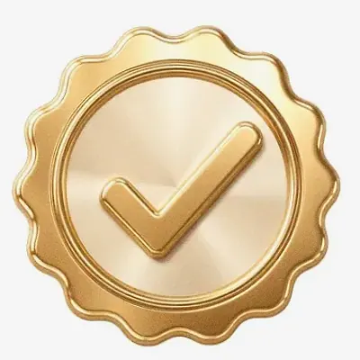 Checkmark badge — Mfortune