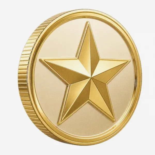 Star-emblem coin — Mfortune