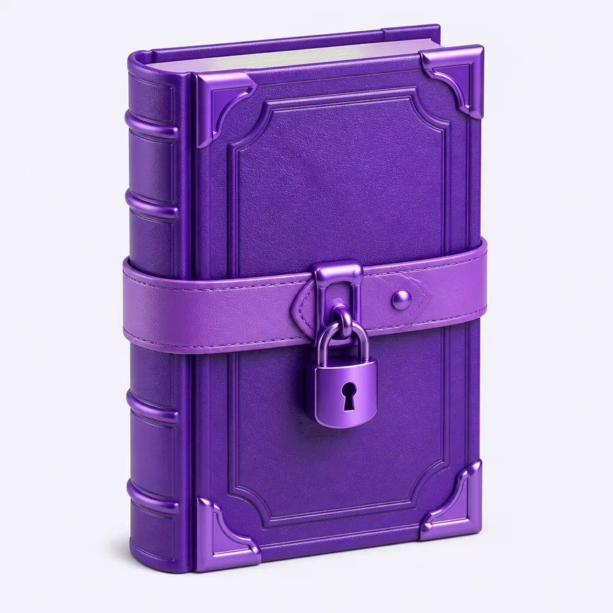 Book with padlock strap — Mfortune
