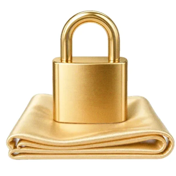 Padlock on folded cloth — Mfortune